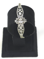 Exquisite Silver Cubic Zirconia Bracelet – Wedding & Party Collection