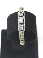 Elegant Clear Cubic Zirconia Kada – Exquisite Party Collection