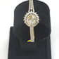 Elegant Dual-Tone Cubic Zirconia Kada – Classic Formal & Casual Wear