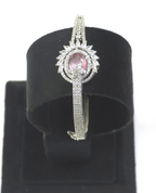 Exquisite Pink Cubic Zirconia Kada – Elegant Casual & Party Wear
