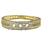 Radiant Golden Cubic Zirconia Bracelet – Wedding & Everyday Elegance