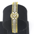 Elegant Silver Cubic Zirconia Band Bracelet – Everyday & Formal Wear