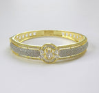 Elegant Silver Cubic Zirconia Band Bracelet – Everyday & Formal Wear