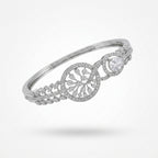 Glistening Tree of Life & Pear-Drop Silver Bracelet | سوار شجرة الحياة الفضي بقطرة الكمثرى اللامعة