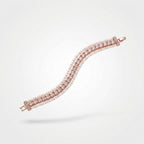 The Eternal Grace Triple-Row Pearl & Rhombus Bracelet | سوار "إيتيرنال غريس" بثلاثة صفوف من اللؤلؤ والمعين