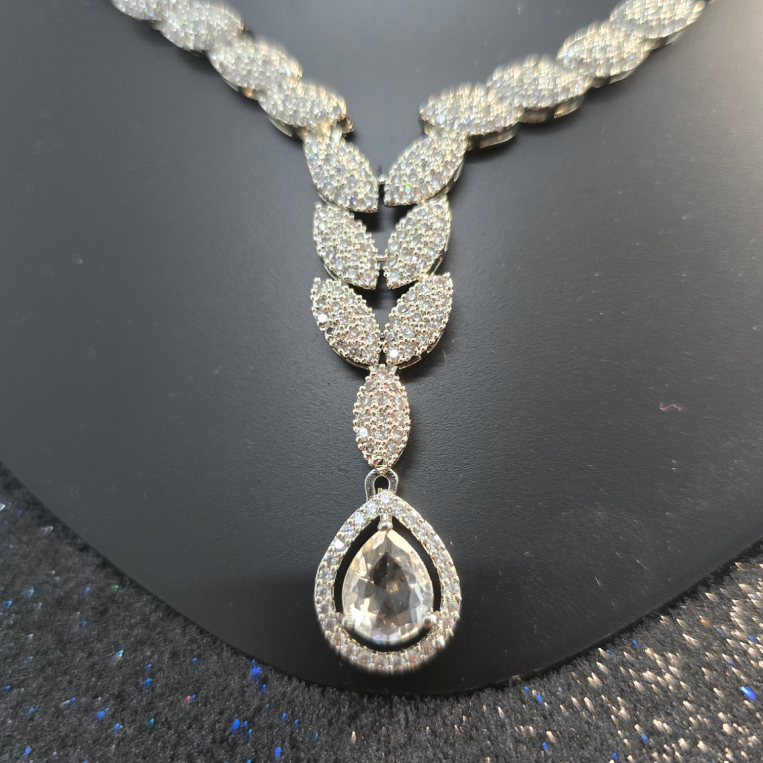 Radiant Cubic Zirconia Necklace & Earring Set – Party & Occasion Wear