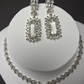 Elegant Cubic Zirconia Necklace & Earring Set – Timeless Party Collection