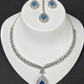 Exquisite Blue Gemstone Cubic Zirconia Half-Set – Elegant Party Collection