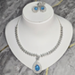 Exquisite Blue Gemstone Cubic Zirconia Half-Set – Elegant Party Collection
