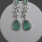 Radiant Green Cubic Zirconia Earrings – Party & Everyday Elegance