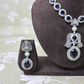 Exquisite Blue Cubic Zirconia Necklace Set – Luxury Party Collection