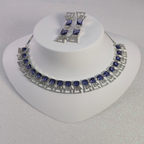 Exquisite Purple Cubic Zirconia Necklace – Modern Party Collection