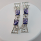 Exquisite Purple Cubic Zirconia Necklace – Modern Party Collection