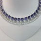 Exquisite Purple Cubic Zirconia Necklace – Modern Party Collection