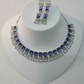 Exquisite Purple Cubic Zirconia Necklace – Modern Party Collection