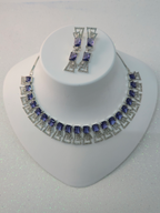 Exquisite Purple Cubic Zirconia Necklace – Modern Party Collection