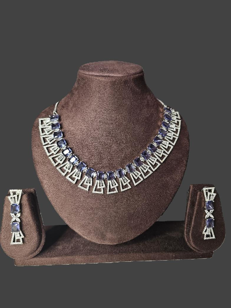 CZ NE0008 NECKLACE WITH EARRING