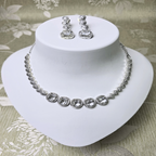 Elegant Silver Cubic Zirconia Jewelry Set – Timeless Casual & Party Wear