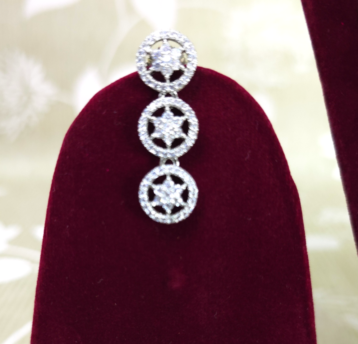 Elegant Silver Cubic Zirconia Half Set – Necklace, Earrings & Ring