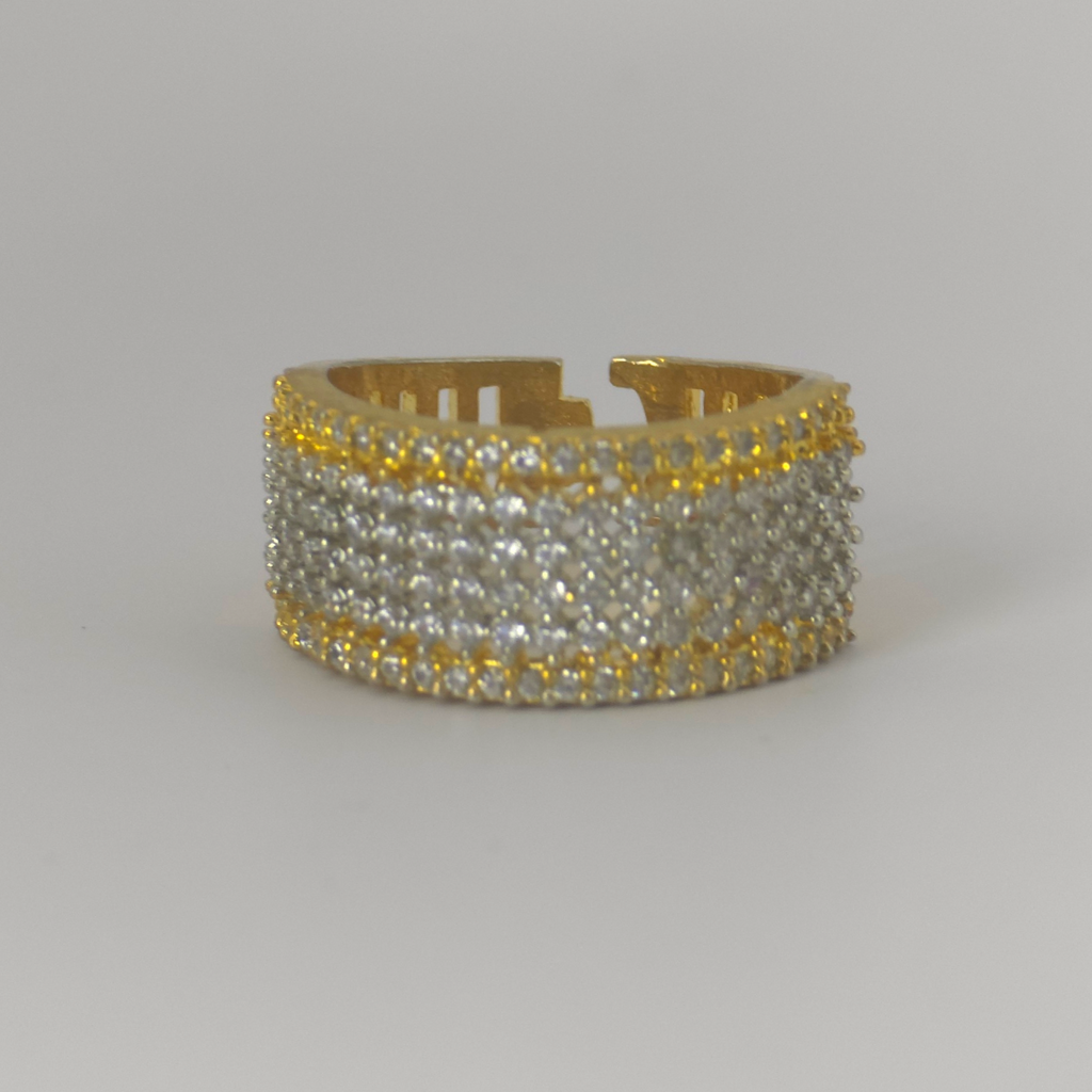 Elegant Cubic Zirconia Silver Ring for Office & Party Wear