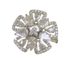 Elegant Clear Cubic Zirconia Silver Ring