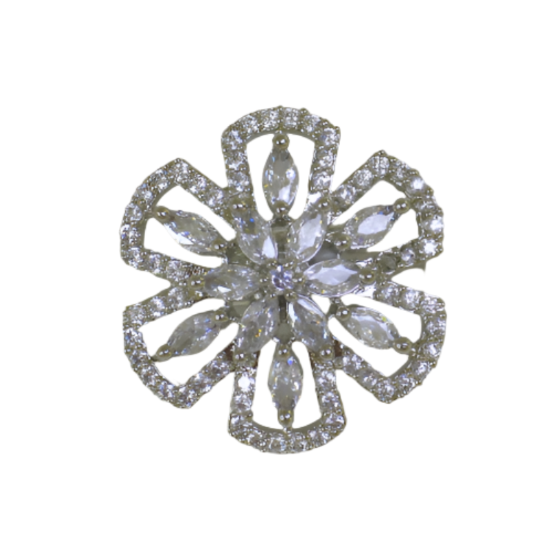 Elegant Clear Cubic Zirconia Wedding Ring