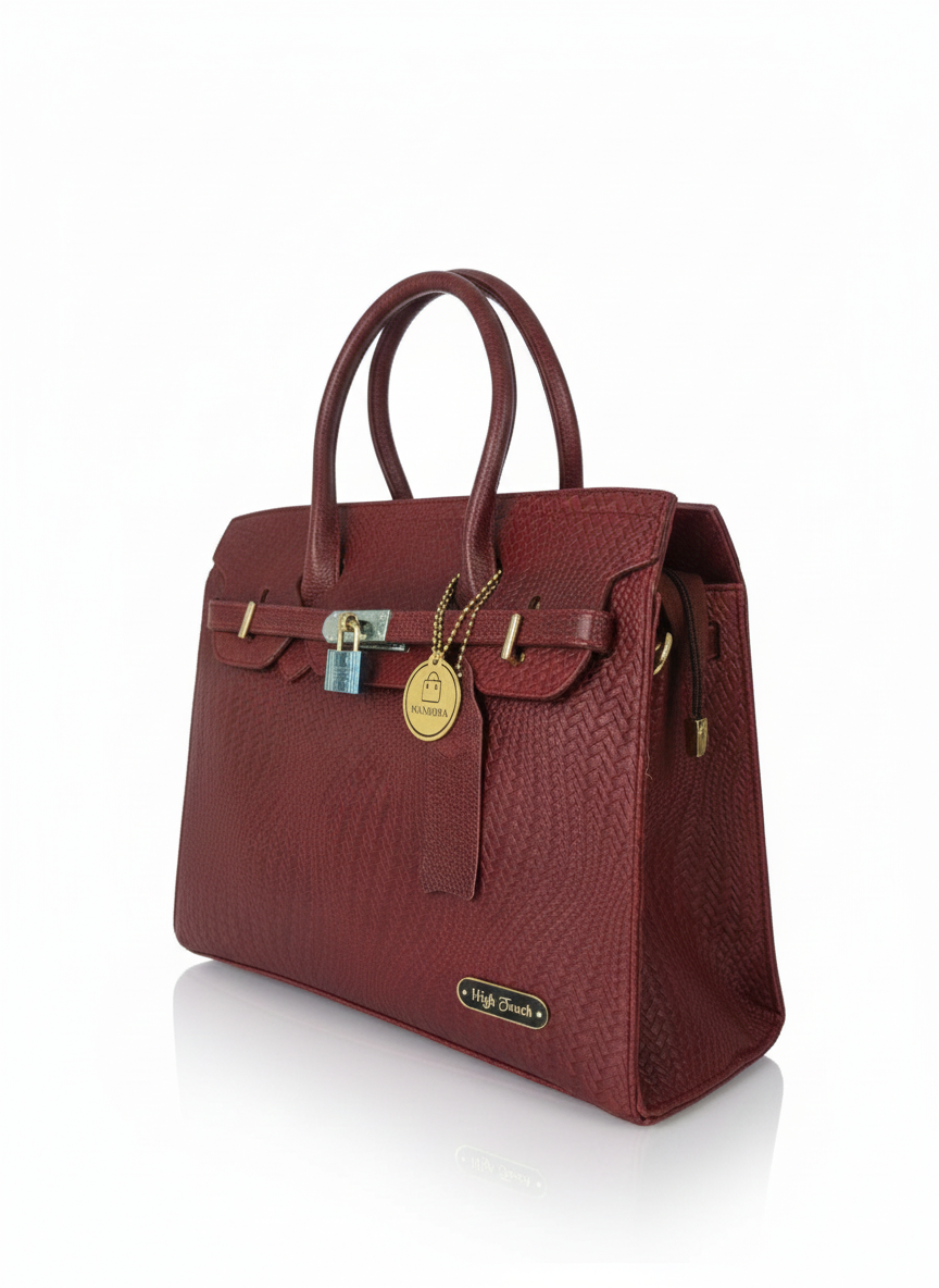 Maroon Hermes Handbag