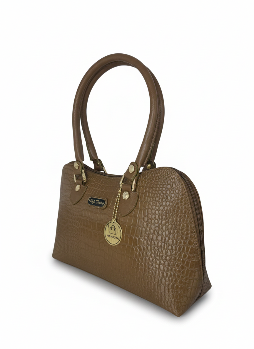 Camel Croc Full Zip Bunny Handbag
