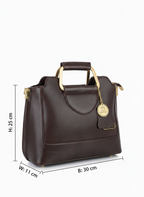 Brown Metal Handle Tote