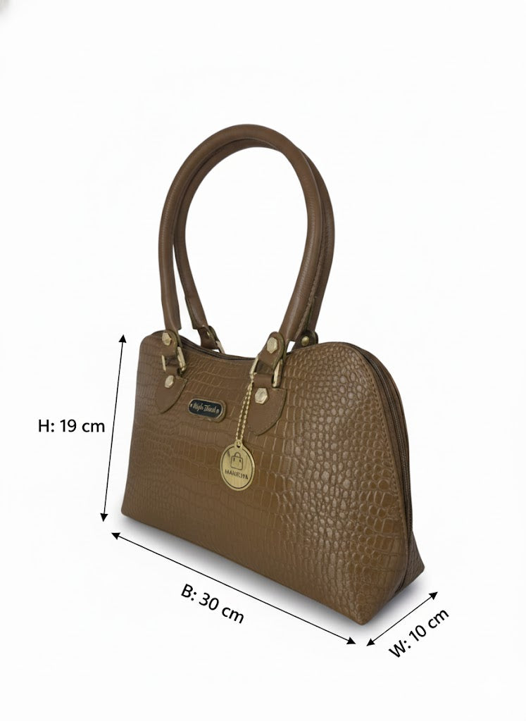 Camel Croc Full Zip Bunny Handbag