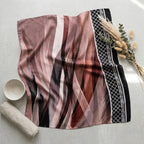 Luxury Abstract Print Softy Cotton Shayla Hijab | شيلة سوفتي قطن فاخرة بنقشة فنية أنيقة - Fabric Softy Cotton | القماش سوفتي قطن