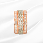 Exquisite Rose Gold Cubic Zirconia Ring