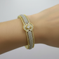 Elegant Silver Cubic Zirconia Band Bracelet – Everyday & Formal Wear
