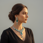 Elegant Green Cubic Zirconia Necklace – Refined Party Collection