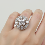 Classic Clear Cubic Zirconia Silver Ring