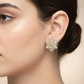 Elegant Golden Cubic Zirconia Earrings – Party & Festive Collection