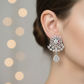 Elegant Cubic Zirconia Jhumka Earrings – Festive & Party Collection